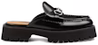 (W) Gucci Mule dengan Horsebit 'Kulit Hitam' 764207-DS800-1000