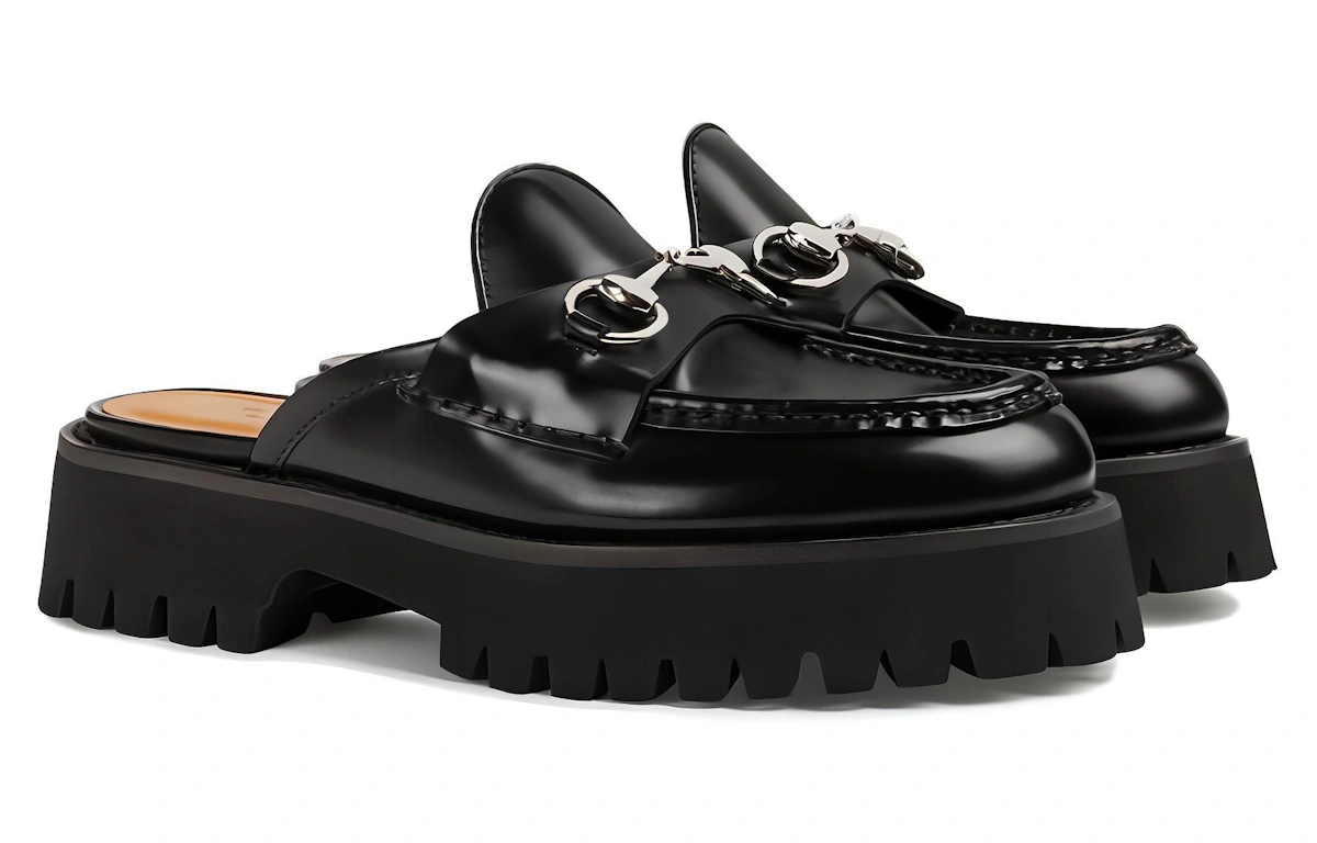 (Women) Gucci Mule with Horsebit 'Black Leather'