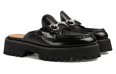 (Women) Gucci Mule with Horsebit 'Black Leather'