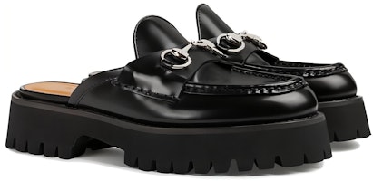 (W) Gucci 马衔扣黑色皮革乐福鞋 764207-DS800-1000 Lookbook (W) Gucci 马衔扣黑色皮革乐福鞋 764207-DS800-1000