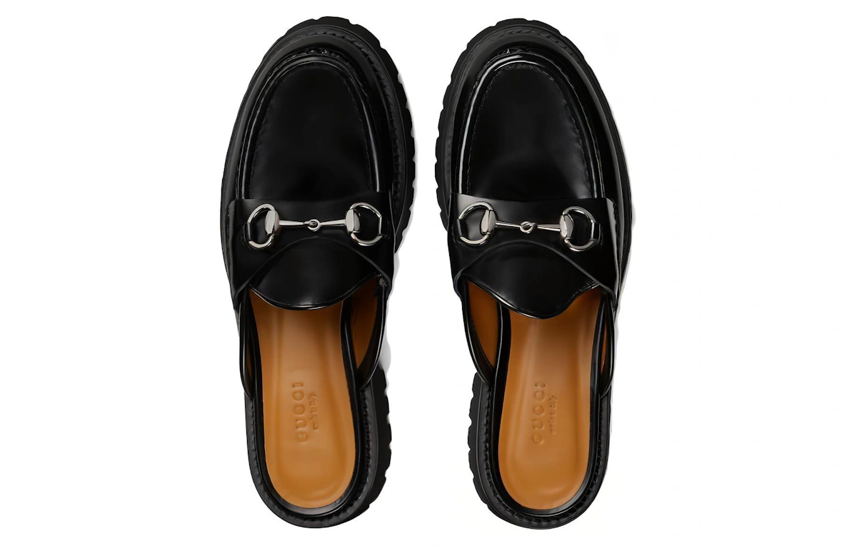 (Women) Gucci Mule with Horsebit 'Black Leather'