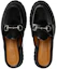 Purchase (W) 구찌 블랙 레더 홀스빗 뮬 764207-DS800-1000