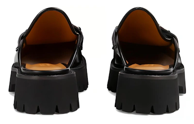 (Women) Gucci Mule with Horsebit 'Black Leather'