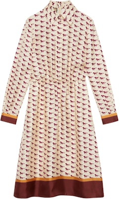 (W) 구찌 멀티컬러 승마 프린트 여성용 긴소매 미디 드레스 770153-ZAOWE-9376 Buy (W) 구찌 멀티컬러 승마 프린트 여성용 긴소매 미디 드레스 770153-ZAOWE-9376