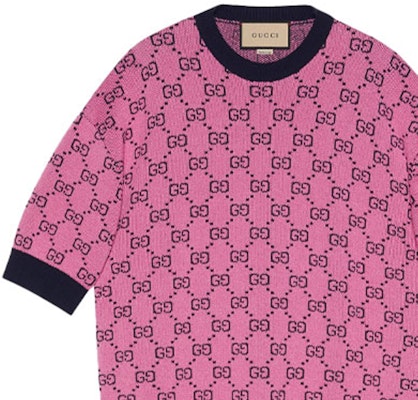 (W) GUCCI 多彩標誌印花粉紅羊毛毛衣 女款 662038-XKBXI-5152 Details for (W) GUCCI 多彩標誌印花粉紅羊毛毛衣 女款 662038-XKBXI-5152