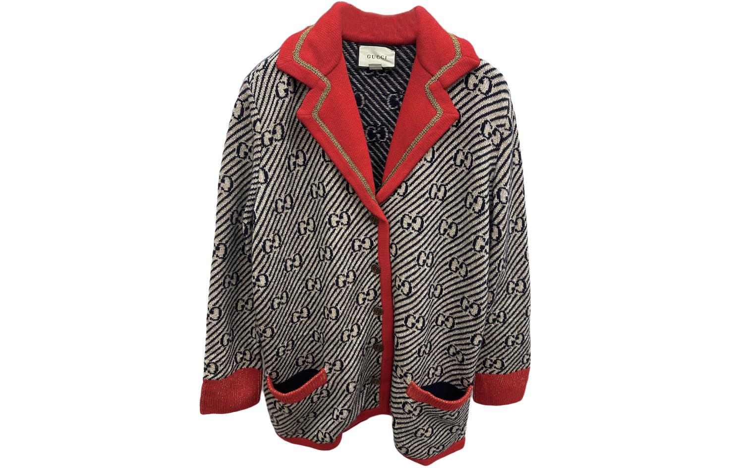 (Women) Gucci Multicolor Long Sleeve Jacket with Logo Print SS19 553505-XKAIV-2154