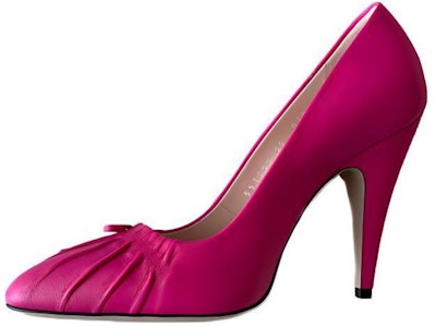 GUCCI古馳 皮革 尖頭套腳 高跟鞋 女款 玫紅色 Buy GUCCI古馳 皮革 尖頭套腳 高跟鞋 女款 玫紅色