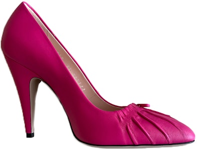 GUCCI古馳 皮革 尖頭套腳 高跟鞋 女款 玫紅色 Order GUCCI古馳 皮革 尖頭套腳 高跟鞋 女款 玫紅色