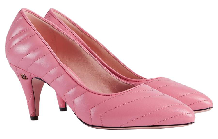 Shop (W) Gucci Nappa Matelassé Marmont Tacchi Medi ''Wild Rose'' 658673-BKO00-5815