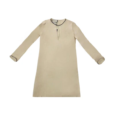 (Women) Gucci Off-White Long Sleeve Midi Dress 623423-XJCI8-9783