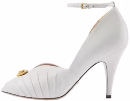 (Women) Gucci Open-Toe 94mm Sandal White Leather 727516-C9D00-9014 (Women) Gucci Open-Toe 94mm Sandal White Leather 727516-C9D00-9014