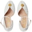 Shop (Women) Gucci Open-Toe 94mm Sandal White Leather 727516-C9D00-9014