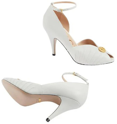 (W) Gucci Open-Toe Sandalen 94mm Wit Leer 727516-C9D00-9014 Purchase (W) Gucci Open-Toe Sandalen 94mm Wit Leer 727516-C9D00-9014