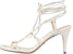(W) Gucci Sandal Tapak Terbuka 'Beige' dengan Tali Buku Lali 738679-BKO00-9049