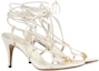 Order (W) Gucci Sandal Tapak Terbuka 'Beige' dengan Tali Buku Lali 738679-BKO00-9049