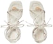 Lookbook (W) Gucci Sandal Tapak Terbuka 'Beige' dengan Tali Buku Lali 738679-BKO00-9049