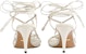 (W) Gucci Sandal Tapak Terbuka 'Beige' dengan Tali Buku Lali 738679-BKO00-9049