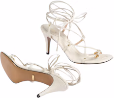 Purchase GUCCI古馳 露指系帶 時尚涼拖7.5cm 女款 米白色