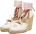 (Women) Gucci Open Toe Canvas Wedge Sandals 'White' 725836-FAA7L-9099