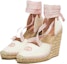 Lookbook (Women) Gucci Open Toe Canvas Wedge Sandals 'White' 725836-FAA7L-9099