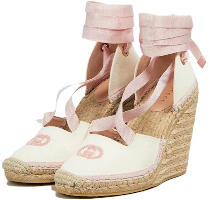 (W) Sandales Compensées Ouvertes en Toile Gucci ''Blanc'' 725836-FAA7L-9099 Lookbook (W) Sandales Compensées Ouvertes en Toile Gucci ''Blanc'' 725836-FAA7L-9099