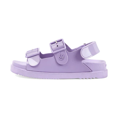 (W) Gucci Ouverture Mini Double G 'Purple Casual Sandal'