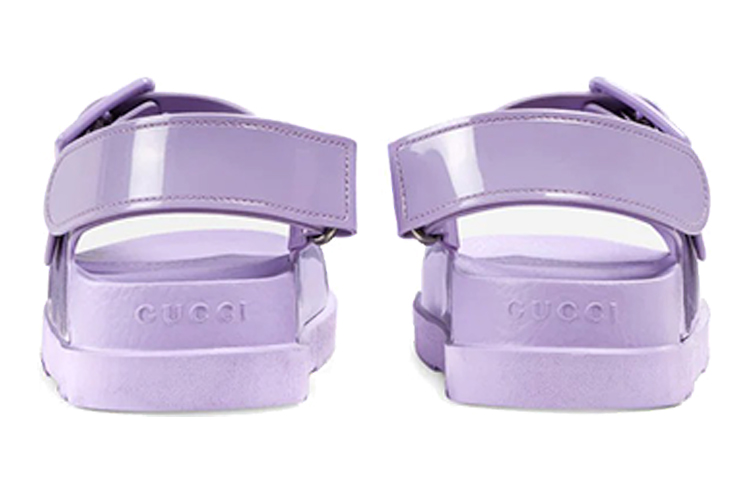 Shop (W) Gucci Ouverture Mini Double G 'Sandal Kasual Ungu' 660243-J8700-5306