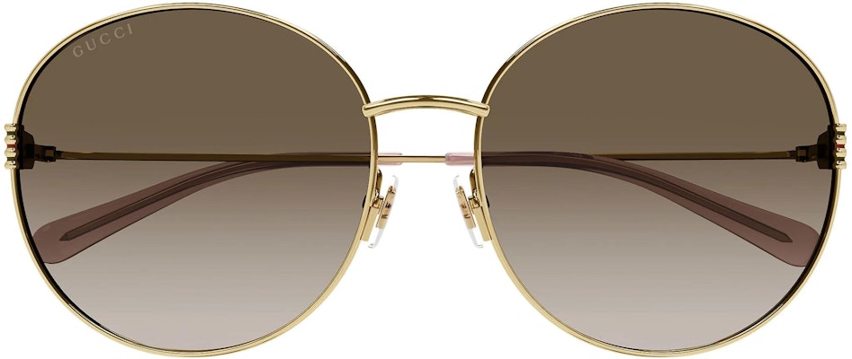(W) 古驰春夏23系列女士椭圆合金框棕色太阳镜 GG1281SK-002 Lookbook (W) 古驰春夏23系列女士椭圆合金框棕色太阳镜 GG1281SK-002