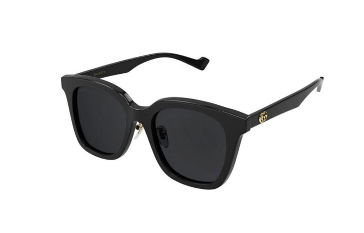 (Women) GUCCI Oval Sunglasses Black Frame Grey Lens Stylish Motorcycle Design. GG1000SK-001 55 圖 2