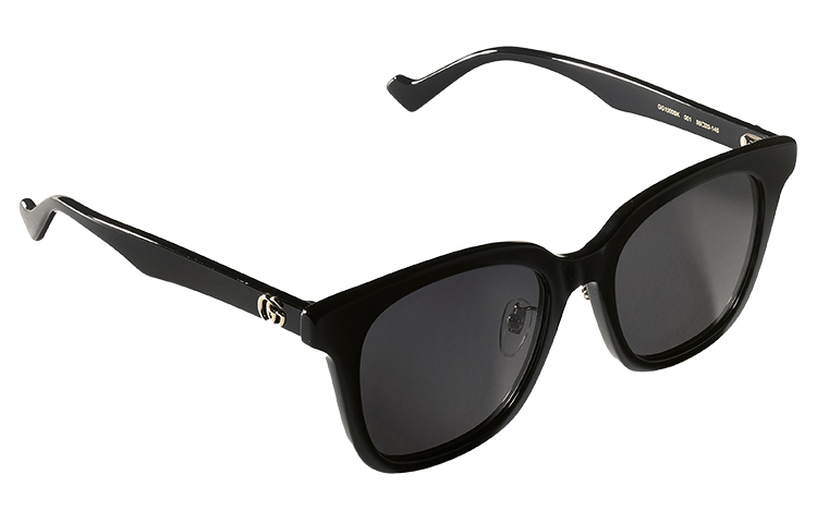 (Women) GUCCI Oval Sunglasses Black Frame Grey Lens Stylish Motorcycle Design. GG1000SK-001 55 圖 3