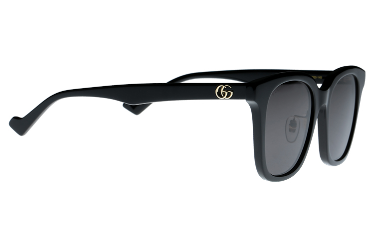 (Women) GUCCI Oval Sunglasses Black Frame Grey Lens Stylish Motorcycle Design. GG1000SK-001 55 圖 5