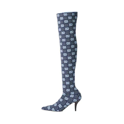 (W) Gucci Over-The-Knee Boots 'Blue'