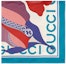 Lookbook (W) GUCCI オーバーサイズ フローラルプリント シルクスカーフ レディース ブルー 741945-3G001-4678