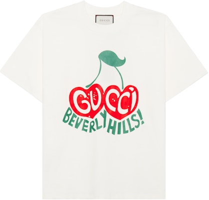 (W) Gucci 宽松字母Logo印花奶白色T恤 580762-XJCRJ-9095 Buy (W) Gucci 宽松字母Logo印花奶白色T恤 580762-XJCRJ-9095