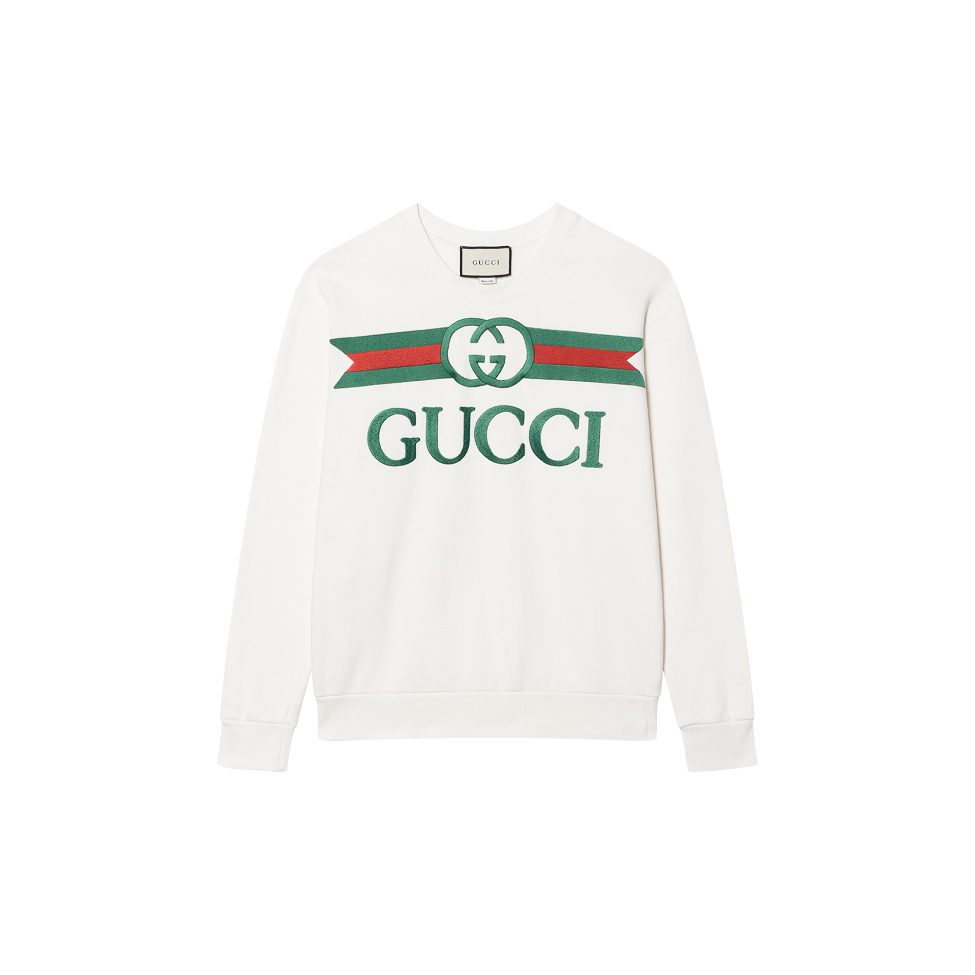 (Women) Gucci Oversized Logo Sweatshirt in Off-White 469250-XJCCG-9230