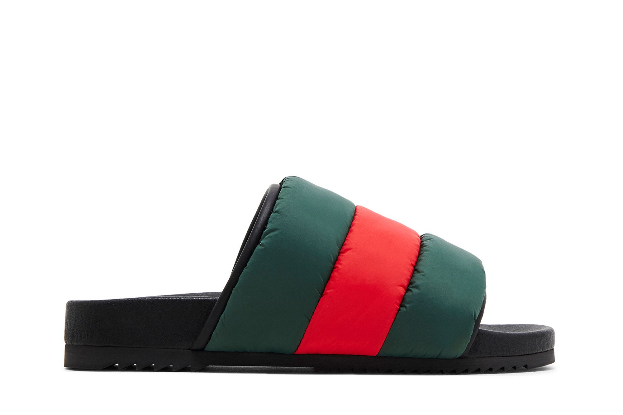 (Women) Gucci Padded Web Slide Sandal 'Green Red' 700320-UFR30-3060