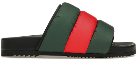 (Women) Gucci Padded Web Slide Sandal 'Green Red' 700320-UFR30-3060 (Women) Gucci Padded Web Slide Sandal 'Green Red' 700320-UFR30-3060