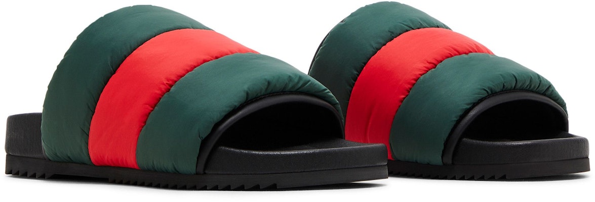 (W) グッチ ウェブスライドサンダル (緑×赤) 700320-UFR30-3060 Cheap (W) グッチ ウェブスライドサンダル (緑×赤) 700320-UFR30-3060