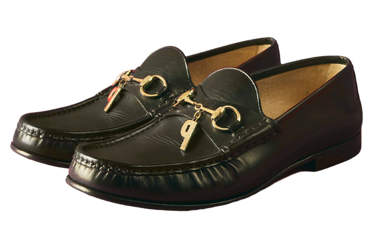 (Women) Gucci PALACE x Leather Sneaker 'Black' 722232-1M0C0-1000