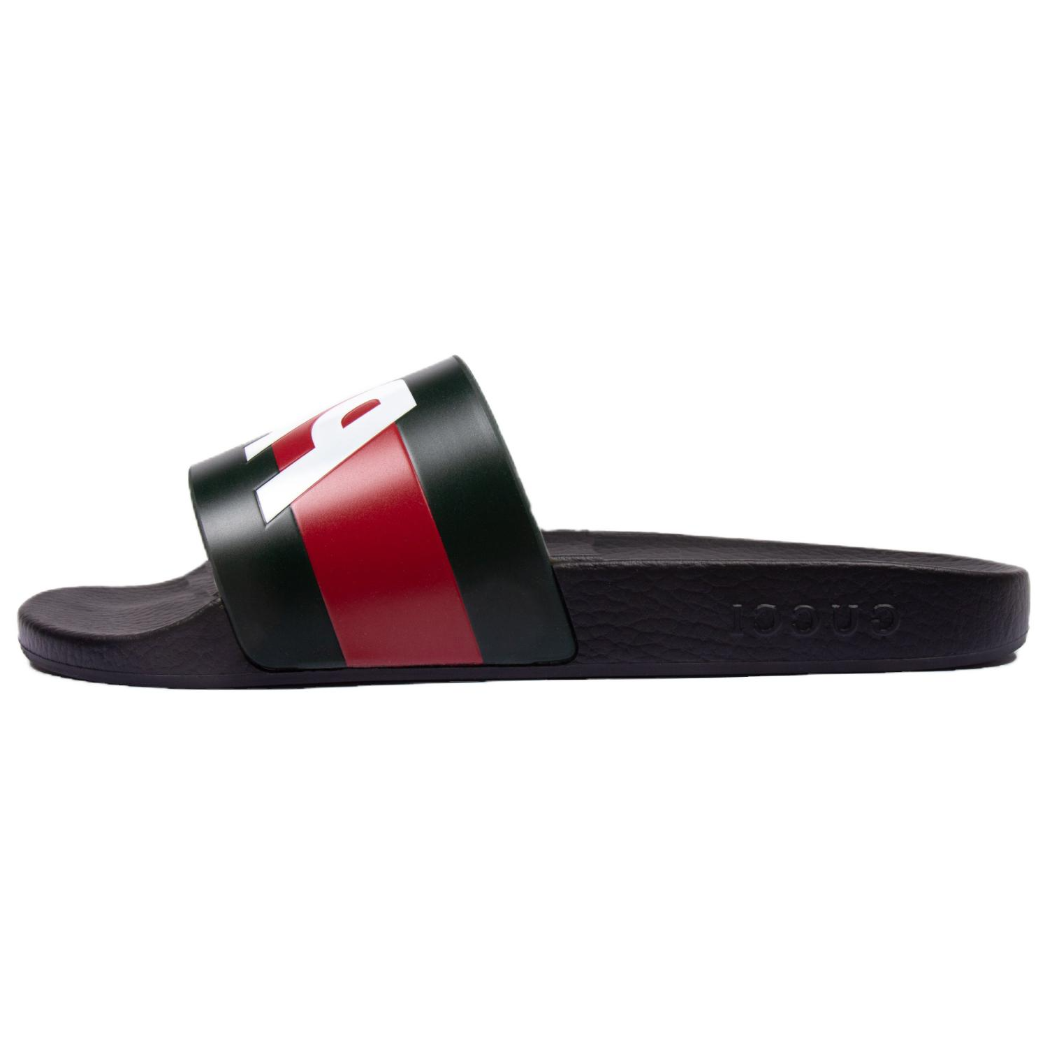 (Women) Palace x Gucci Logo Web Slide Sandal 'Black' 723352-9AAAF-8818