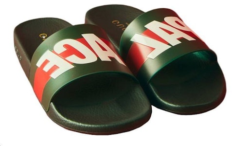 (W) Palace Gucci x Slide 'Fesyen Hitam' 723352-9AAAF-8818 Details for (W) Palace Gucci x Slide 'Fesyen Hitam' 723352-9AAAF-8818