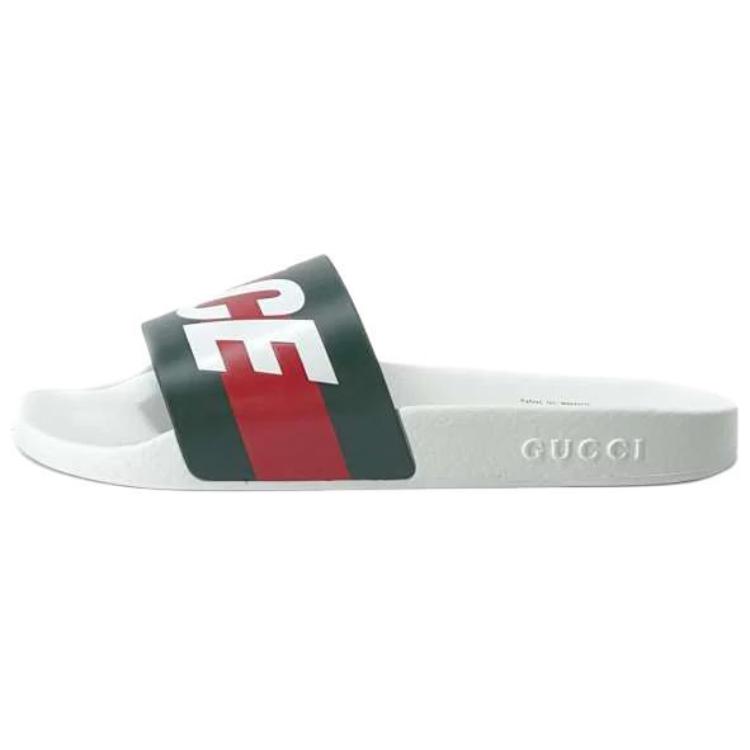 (W) Palace Gucci Logo Web Slide Sandal 'White'