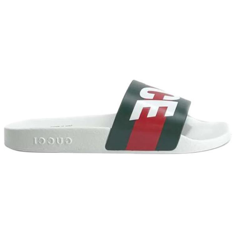 (W) Palace Gucci Logo Web Slide Sandal 'White' 圖 2