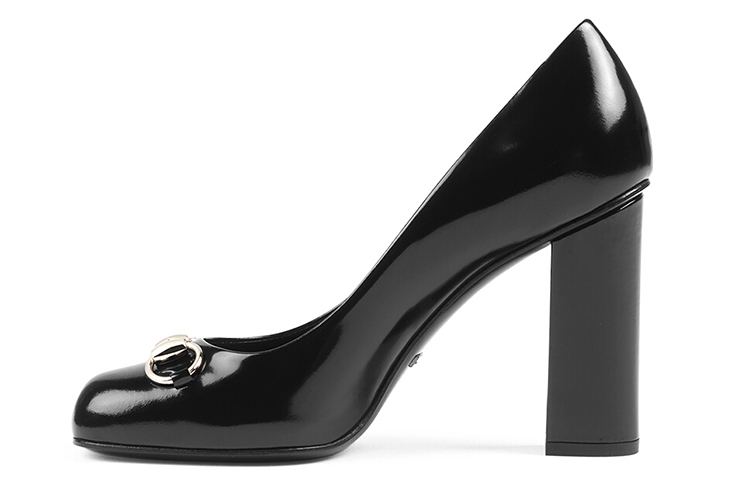 Buy GUCCI 古馳 漆皮時尚高跟鞋 女款 黑