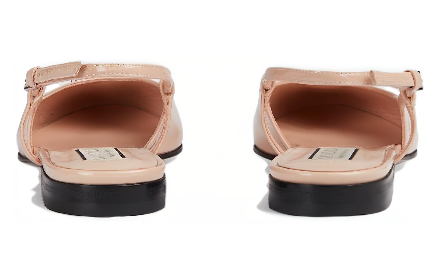 (W) Gucci Patent Leather Buckle Flats 'Light Pink' 圖 4