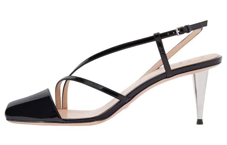 (Women) Gucci Patent Leather High-Heel Sandal 'Black' 700047-B8I00-1000