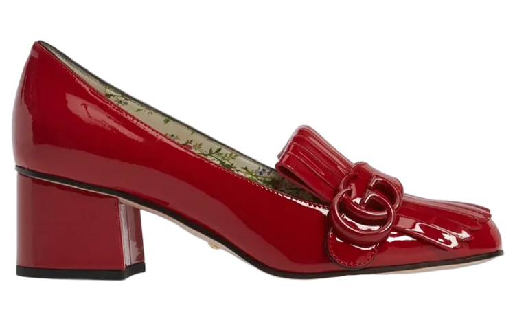 Order (W) Mules De Tacón Alto De Charol Gucci 'Moda Roja' 474510-BNC00-6433