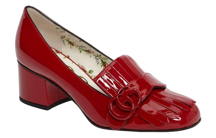 Lookbook (W) Mules De Tacón Alto De Charol Gucci 'Moda Roja' 474510-BNC00-6433