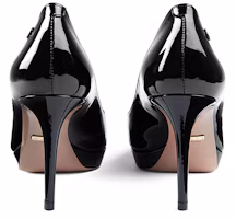 Purchase (W) Gucci Mewah Tumit Tinggi Kulit Patent 'Hitam' 388314-BNC00-1000