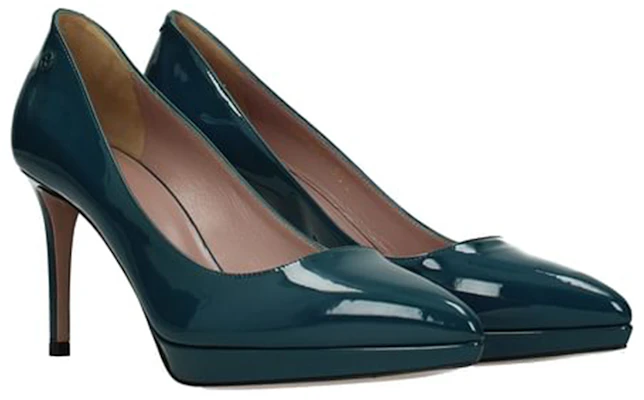 (Women) Gucci Patent Leather High Heels 'Green' 388314-BNC00-3047 Order (Women) Gucci Patent Leather High Heels 'Green' 388314-BNC00-3047